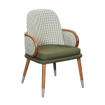 AKS 410 WOODEN ARMCHAIR - YEŞİL