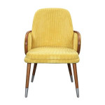 AKS 410 Drvena Fotelja - Žuta