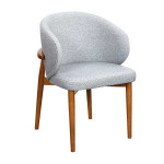 AKS 462 Drvena Fotelja Light Grey