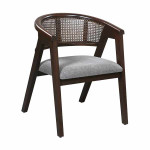AKS 475 Wooden Armchair Light Grey