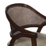 AKS 479 Wooden Armchair Stone Grey