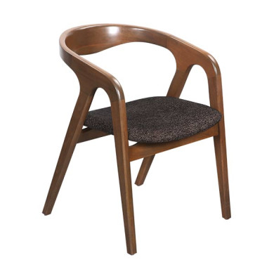 AKS 575 B Drvena Fotelja Tamno Braon