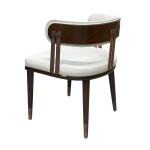 AKS 590 Wooden Armchair Ivory