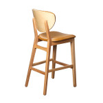BR 1196 B Wooden Bar Chair