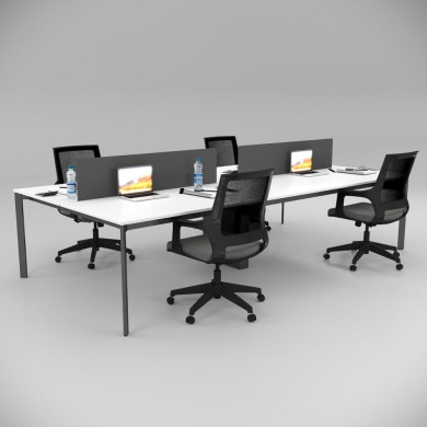 Corner Četvorka Radna Stanica Bela