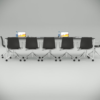 Ear Stol za Sastanke sa Srednjom Nogom (Antracit)