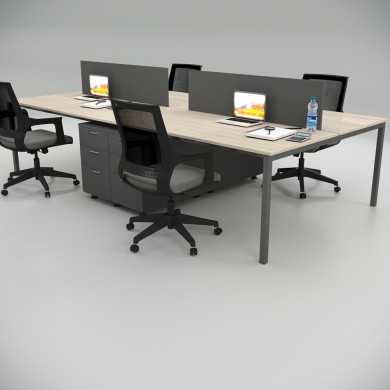 Ear Četvorka Radna Stanica Polica Hrast