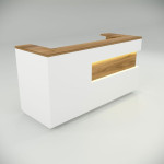 Intro Front Desk Walnut