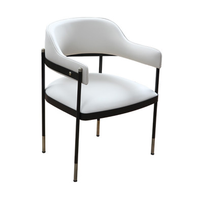 Čelična Fotelja Bela