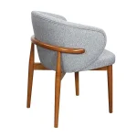 AKS 462 Drvena Fotelja Light Grey