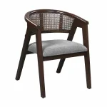 AKS 475 Wooden Armchair Light Grey