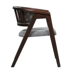 AKS 475 Wooden Armchair Light Grey