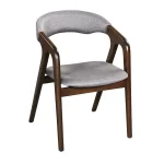 AKS 575 Wooden Armchair Light Grey