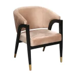 AKS 587 Wooden Armchair Beige