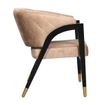 AKS 587 Wooden Armchair Beige