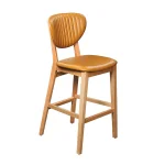 BR 1196 B Wooden Bar Chair