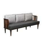 KNP 1487 Wooden Sofa