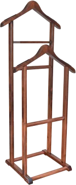 Wooden Double Valet Stand