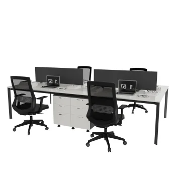 VEGA Radna stanica za 4 osobe sa integrisanom komodom